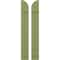 Ekena Millwork Americraft 2-Board (2 Batten) Wood Joined Board-n-Batten Shutters w/ Arch Top, ARW101BQ207X77MGH, PR ARW101BQ207X77MGH - alternate 1